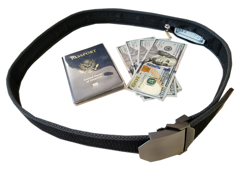Travel Security Belt- Hidden Money Pouch