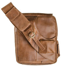 "Platinum" Classic 2.0 Leather Messenger Bag